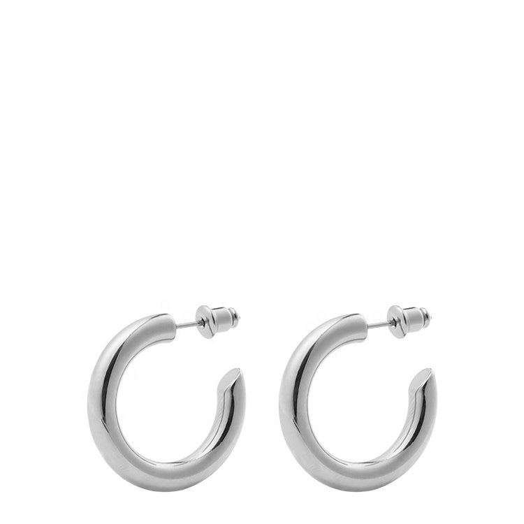 Silver hoops