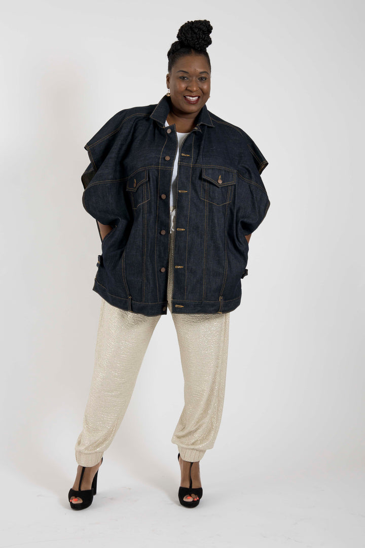Fay Collection Plus Size Luxury Denim Jacket - small batch