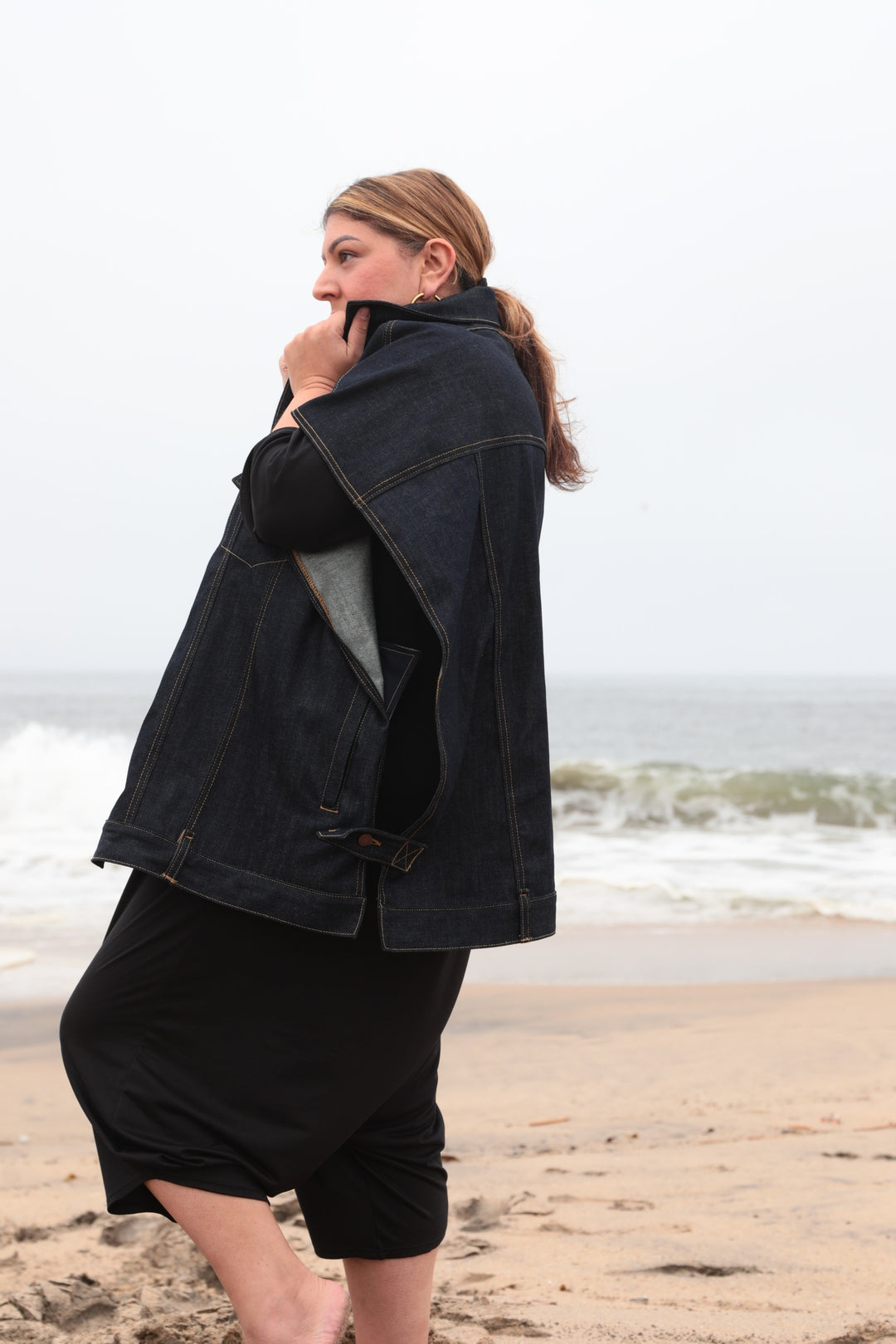 Fay Collection Plus Size Luxury Denim Jacket - small batch