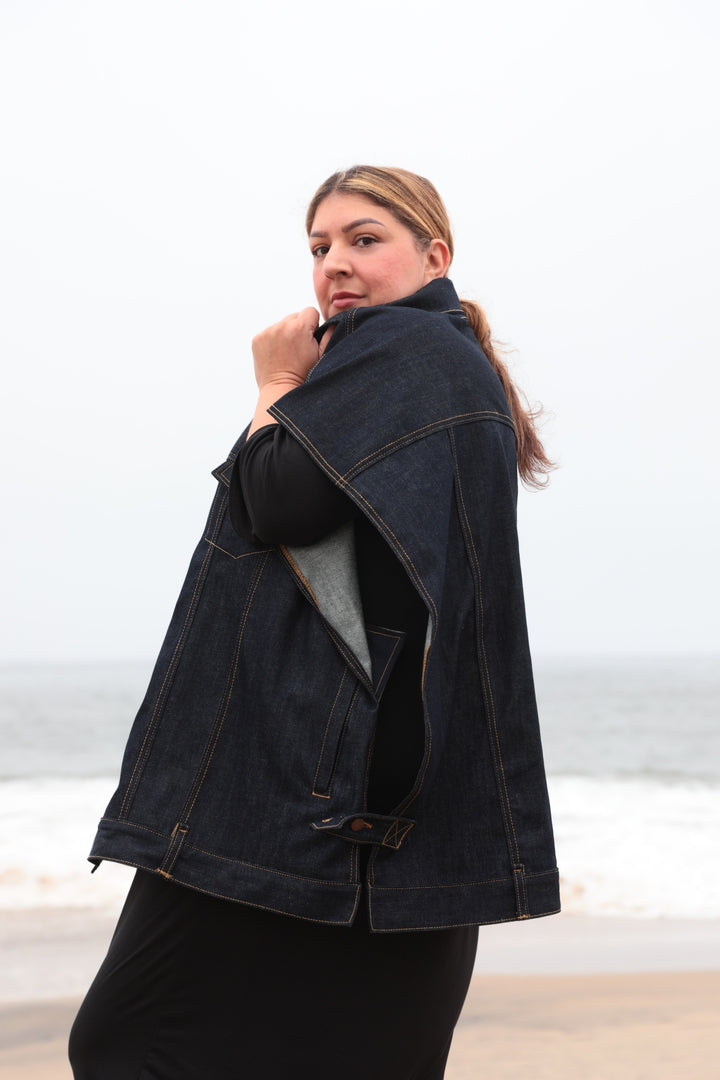 Fay Collection Plus Size Luxury Denim Jacket - small batch