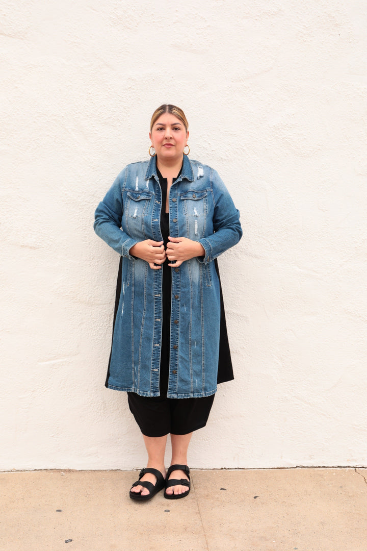 Sante Grace Denim Shacket/Duster