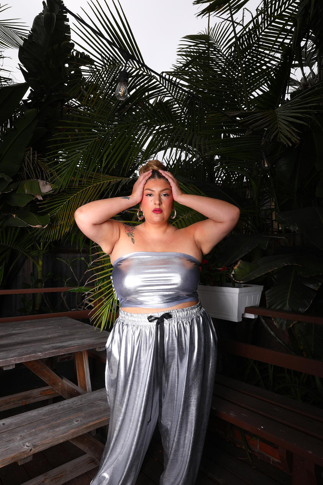 Delilah - Lame' Jogger Set